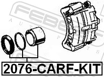 FEBEST Stempel, bremsekaliper 2076carfkit foraksel for CHRYSLER ALFAROME/FIAT/LANCI