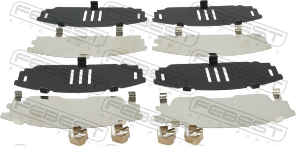 FEBEST Anti-hyl-folie, bremsebelægning (bagplade) 0103nde180f for TOYOTA