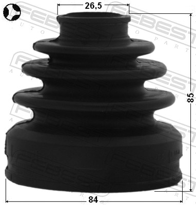 FEBEST Drivaksel Manchetsæt 0115gsx30rht gearkasse-monteret for HONDA NISSAN RENAULT TOYOTA HYUNDAI