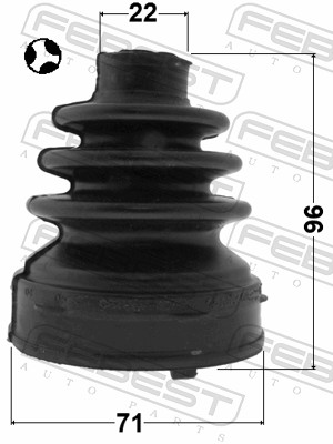FEBEST Drivaksel Manchetsæt 0215f15t gearkasse-monteret for BMW HONDA MAZDA NISSAN VAG