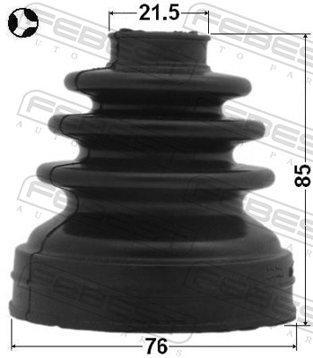 FEBEST Drivaksel Manchet 0115acu35rt gearkasse-monteret for TOYOTA HONDA NISSAN