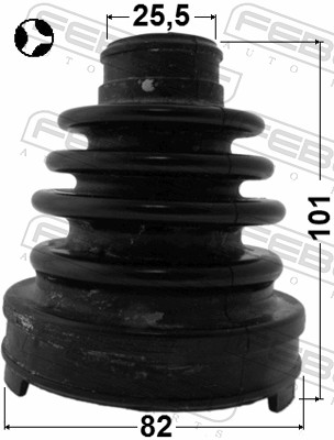 FEBEST Drivaksel Manchet 0115gsu35lht gearkasse-monteret for TOYOTA