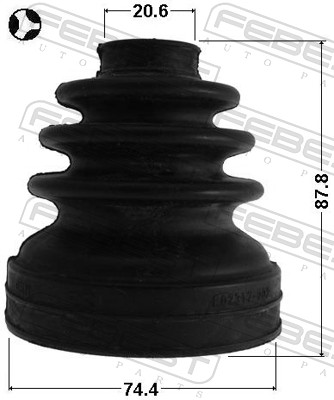 FEBEST Drivaksel Manchet 0115zze150t gearkasse-monteret for TOYOTA