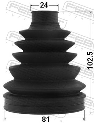 FEBEST Drivaksel Manchet 0117pacu35r hjulsidet for FORD TOYOTA