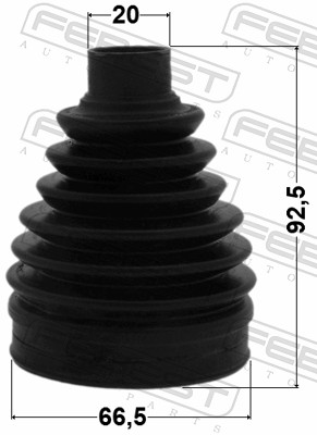 FEBEST Drivaksel Manchet 0117paca33r hjulsidet for TOYOTA HONDA MAZDA