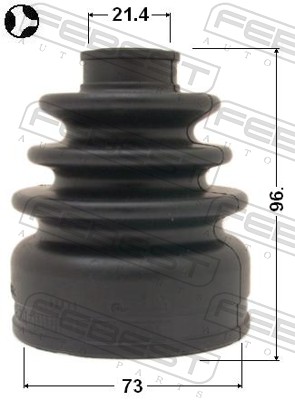 FEBEST Drivaksel Manchet 0215j1016 gearkasse-monteret for MAZDA MITSUBISHI NISSAN HYUNDAI