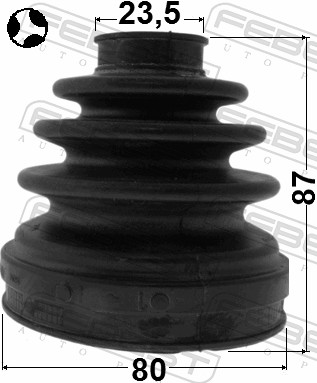 FEBEST Drivaksel Manchet 0215t30t gearkasse-monteret for NISSAN