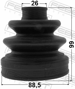 FEBEST Drivaksel Manchet 0215u31 gearkasse-monteret for NISSAN
