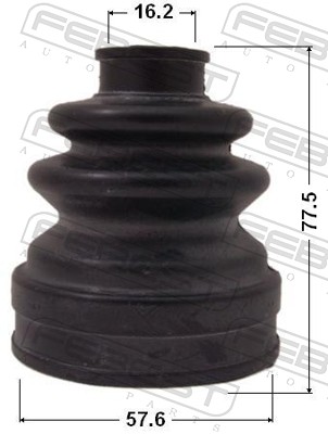 FEBEST Drivaksel Manchet 0317121 hjulsidet for HONDA