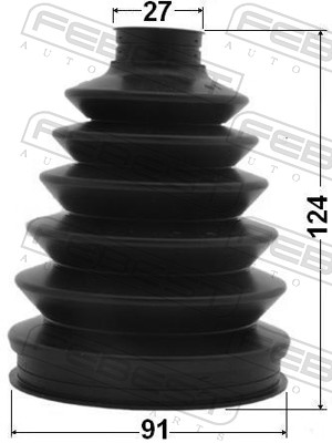 FEBEST Drivaksel Manchet 0317pcl20 hjulsidet for GENERAL MOTORS HONDA