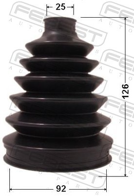 FEBEST Drivaksel Manchet 0317pre20 hjulsidet for HONDA