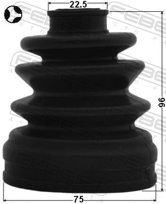 FEBEST Drivaksel Manchet 0415n94t gearkasse-monteret for MAZDA MITSUBISHI HYUNDAI