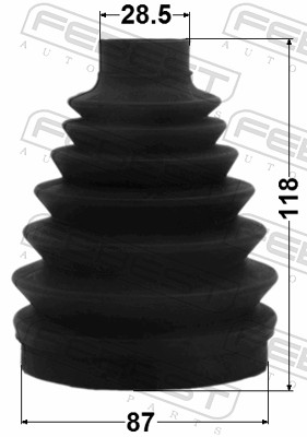 FEBEST Drivaksel Manchet 0517pcx7 hjulsidet for MAZDA NISSAN