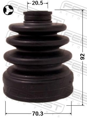 FEBEST Drivaksel Manchet 0815b9 gearkasse-monteret for SUBARU