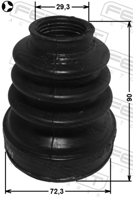 FEBEST Drivaksel Manchet 2415kaniit gearkasse-monteret for RENAULT