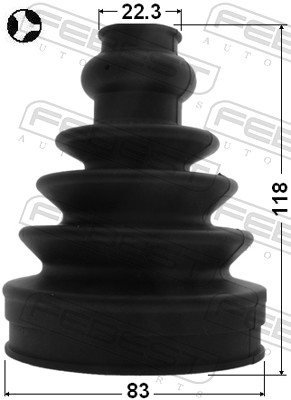 FEBEST Drivaksel Manchet 2715s60t gearkasse-monteret for VOLVO FORD ALFAROME/FIAT/LANCI NISSAN VAG