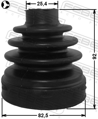 FEBEST Drivaksel Manchet 2715s80t gearkasse-monteret for FORD VOLVO NISSAN RENAULT