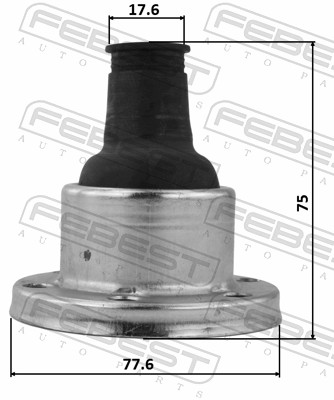 FEBEST Drivaksel Manchet 2715xc90sa foraksel for FORD VOLVO GEELY