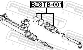 FEBEST Manchet, styretøj bzstb001 foraksel for MERCEDES-BENZ