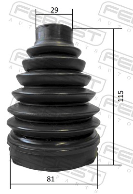 FEBEST Drivaksel Manchet 3215P-ESCIV foraksel for GENERAL MOTORS
