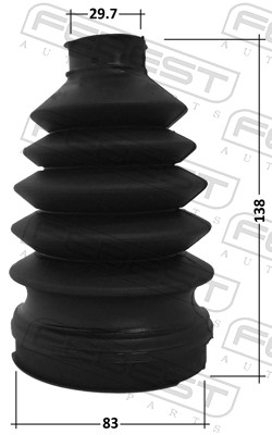 FEBEST Drivaksel Manchet 3215P-ESC foraksel for GENERAL MOTORS