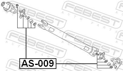 FEBEST Led, kardanaksel AS-009 for MAZDA HYUNDAI