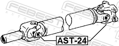 FEBEST Led, kardanaksel ast24 for TOYOTA NISSAN SUBARU
