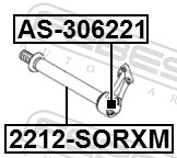 FEBEST Leje, drivaksel as306221 for HYUNDAI