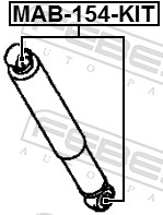 FEBEST Montagesæt, støddæmper mab154kit for MITSUBISHI