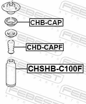 FEBEST Rulleleje, fjederben-støtteleje chbcap foraksel for OPEL GENERAL MOTORS GEELY JAC CHERY GREAT WALL