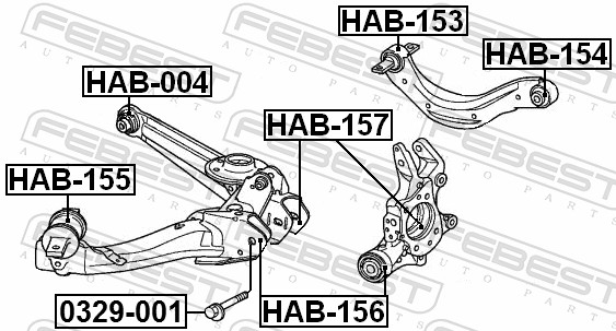 FEBEST Styrtkorrektionsskrue 0329001 for HONDA