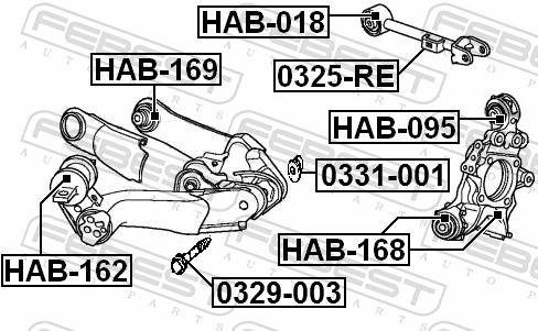 FEBEST Sims, aksel 0331001 for HONDA GREAT WALL
