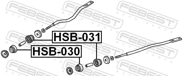 FEBEST Ophæng, bærearm hsb031 foraksel for HONDA