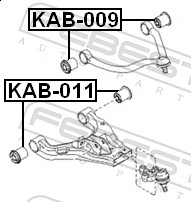 FEBEST Ophæng, bærearm kab011 foraksel nede for HYUNDAI
