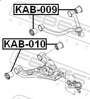 FEBEST Ophæng, bærearm kab010 foraksel nede for HYUNDAI