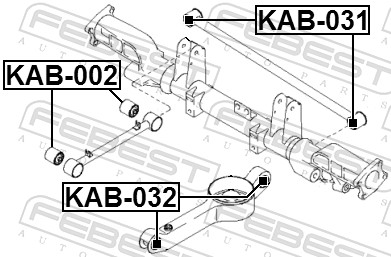 FEBEST Ophæng, bærearm kab031 bagaksel for HYUNDAI