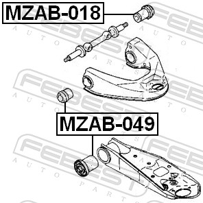 FEBEST Ophæng, bærearm mzab018 foraksel oppe for MAZDA HYUNDAI