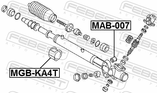 FEBEST Ophængning, styretøj mab007 for MITSUBISHI NISSAN SUZUKI