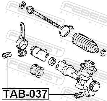 FEBEST Ophængning, styretøj tab037 for TOYOTA