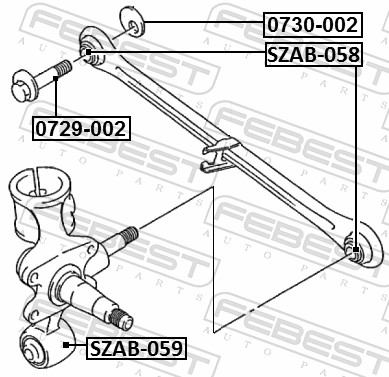 FEBEST Sims, aksel 0730002 for SUZUKI