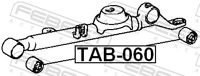 FEBEST Ophæng, bærearm tab060 Bagaksel nede for TOYOTA