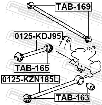 FEBEST Ophæng, bærearm tab165 foran for TOYOTA