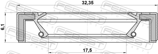 FEBEST Pakdåse, tandstang 95gay19320606x for TOYOTA GREAT WALL