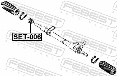 FEBEST Reparationssæt, styretøj set006 for RENAULT