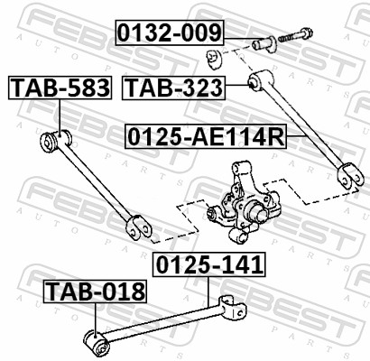 FEBEST Sims, aksel 0132009 for TOYOTA