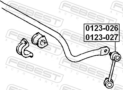 FEBEST Stang/led, stabilisator 0123026 Bagaksel højre for TOYOTA CHERY LIFAN