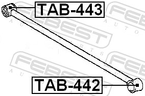 FEBEST Ophæng, bærearm tab443 foran for GENERAL MOTORS SUZUKI TOYOTA