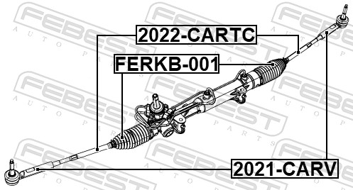 FEBEST Styrestang, inderste 2022-CARTC foraksel for CHRYSLER ALFAROME/FIAT/LANCI