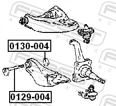 FEBEST Styrtkorrektionsskrue 0129004 for TOYOTA