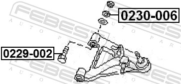 FEBEST Sims, aksel 0230-006 for RENAULT NISSAN
